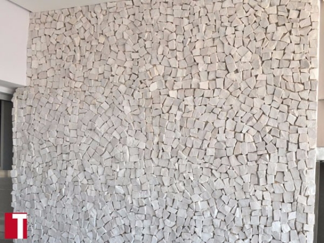 Revestimento em Mosaico Português Branco
