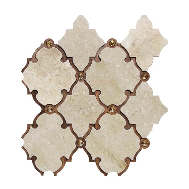 Mosaico-Tessela-Crema-Marfil-Polido-com-madeira